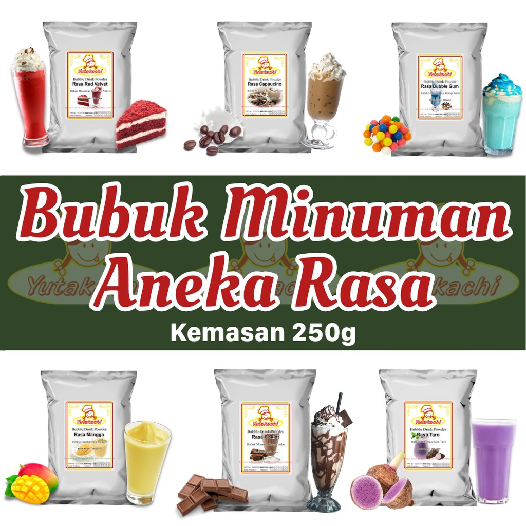 Bubuk Minuman Rasa Coklat 1Kg (250 gr x 4 pcs) EkoChan / Serbuk Minuman Instan Chocolate / Powder Drink Coklat Milkshake / Pusat bumbu