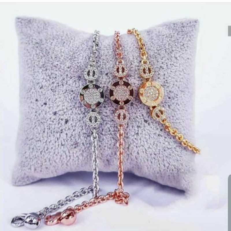 Gelang Rante Dewasa Cantik Permata Replika Berlian