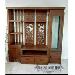 Sekat Ruang Tamu Partisi Parkisi Ukir Bahan Kayu Jati