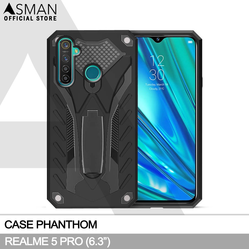 Hardcase Phantom Realme 5 Pro | Transformer Kick Stand