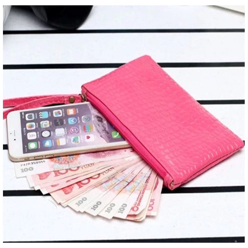 PA Dompet / Pocket Wanita Hp Koin Serbaguna Polos Model Bintik Impor Murah / TF056