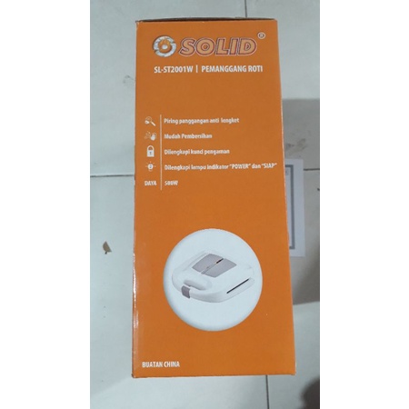 SOLID TOASTER PEMANGGANG ROTI BAKAR SANDWICH SL-ST 2001W