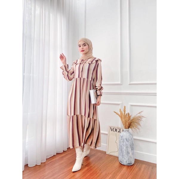 Midi Dress Rayon | Nada Midi Dress | Homeydress Rayon | Gamis Rayon Premium