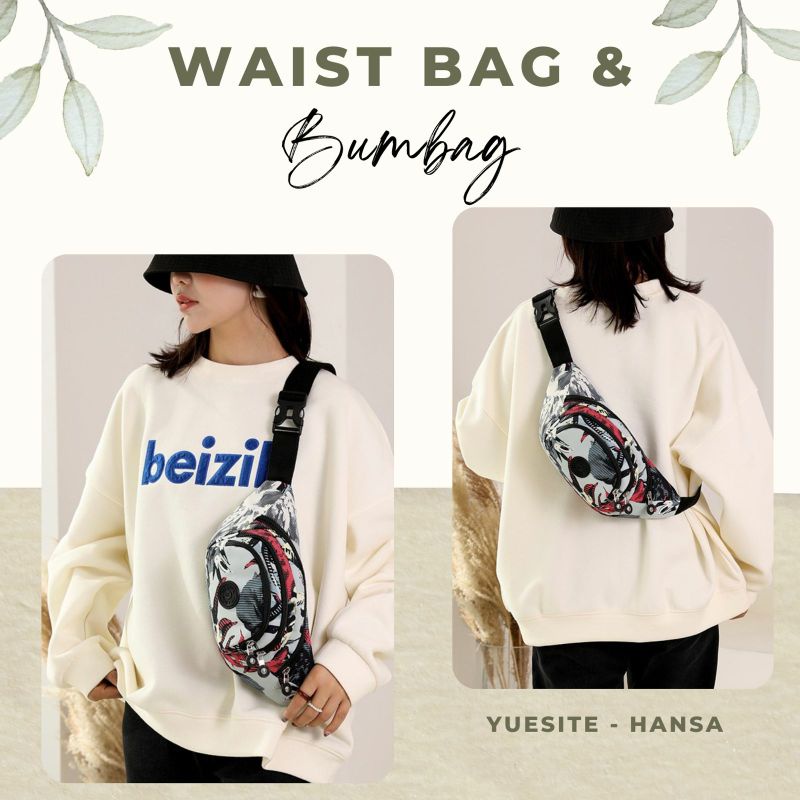 Tas pinggang wanita yuesite hansa original waistbag cyutebags