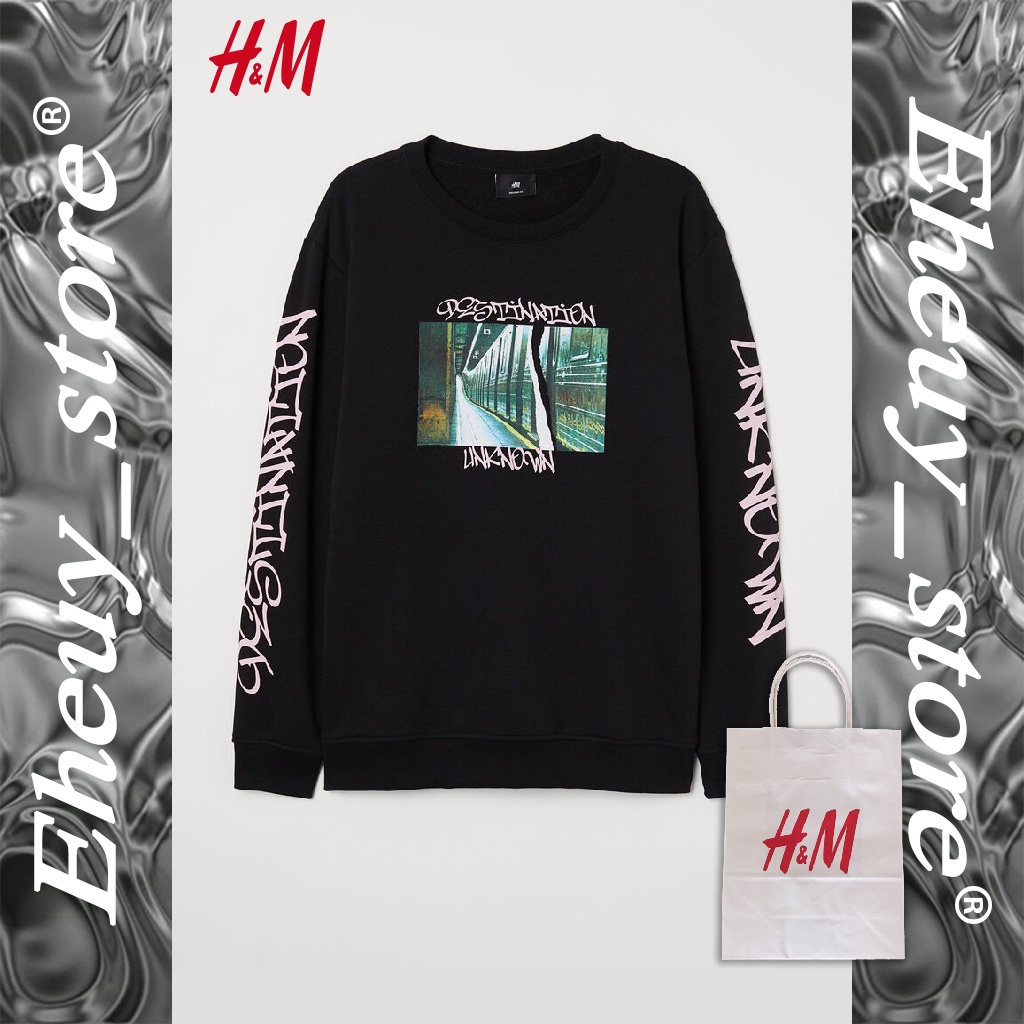 Crewneck H&amp;M Marvel Blossom Destination Skater Crewneck H&amp;M original sweater marvel crewneck h&amp;m