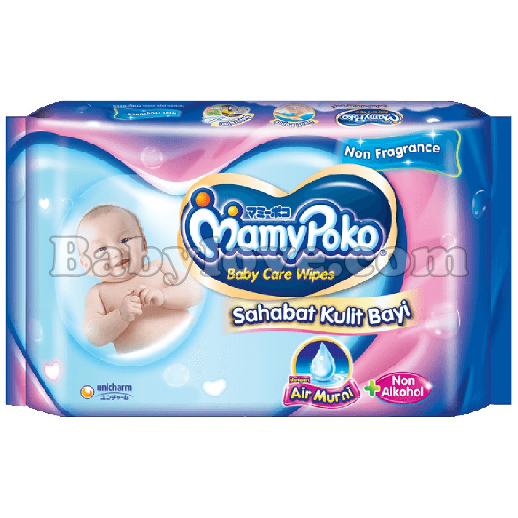 Tisu Basah Mamypoko Babywipes freegrane 52 lembar Perawatan Bayi Perlengkapan Pembersih kulit bayi