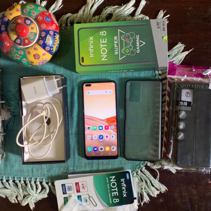 Infinix note 8 6/64gb second fullset