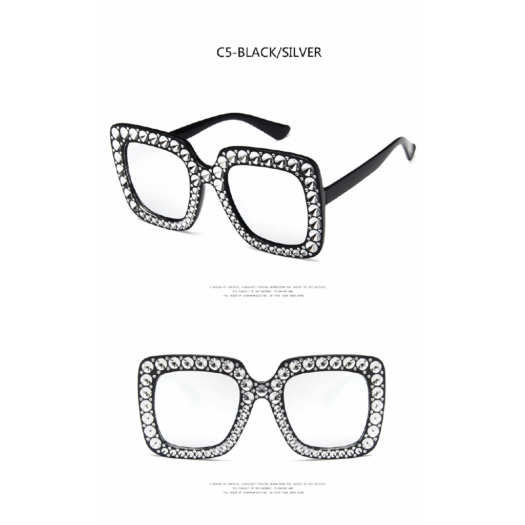 New large frame European and American square wild fashion sunglasses