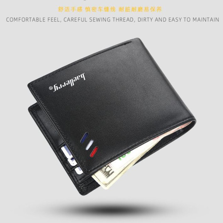 BAELLERRY D9158 Dompet Pria Bahan Kulit PU Leather Premium WATCHKITE WKOS