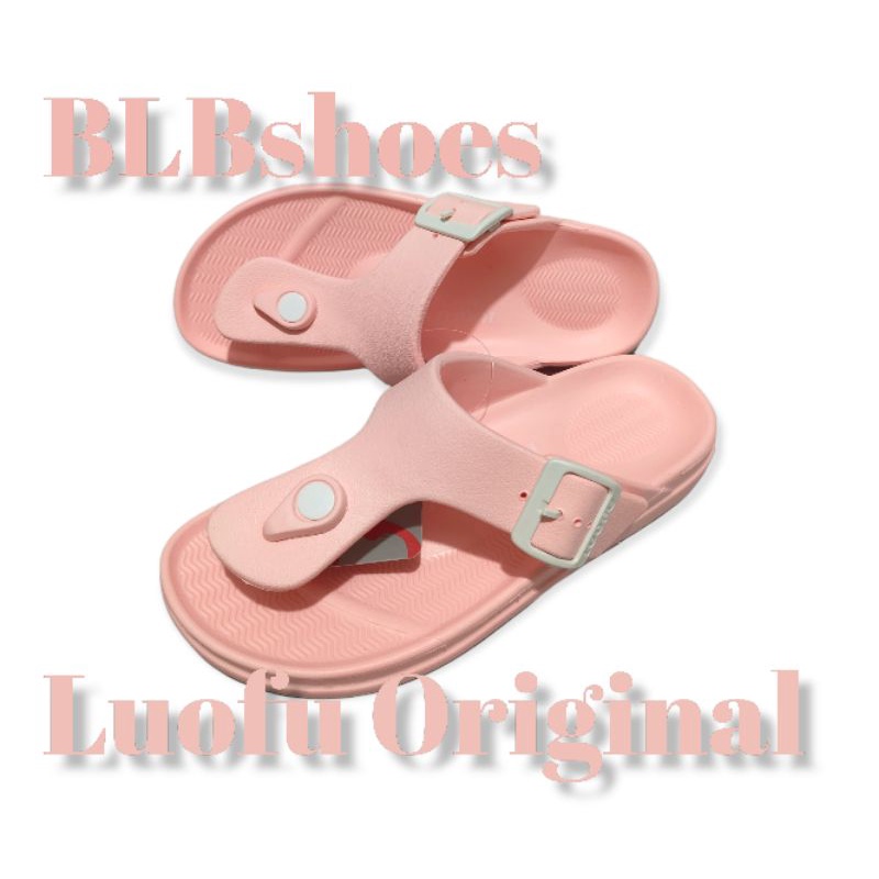 Sandal jepit wanita luofu E 6195-CW sandal karet jepit terbaru sandal jepit jelly gesper nyaman