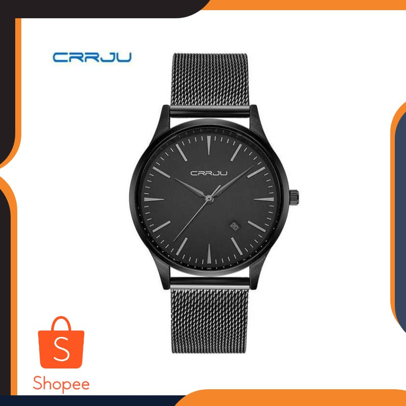 PROMO CRRJU Jam Tangan Analog Pria Stainless Steel - CJ-2135
