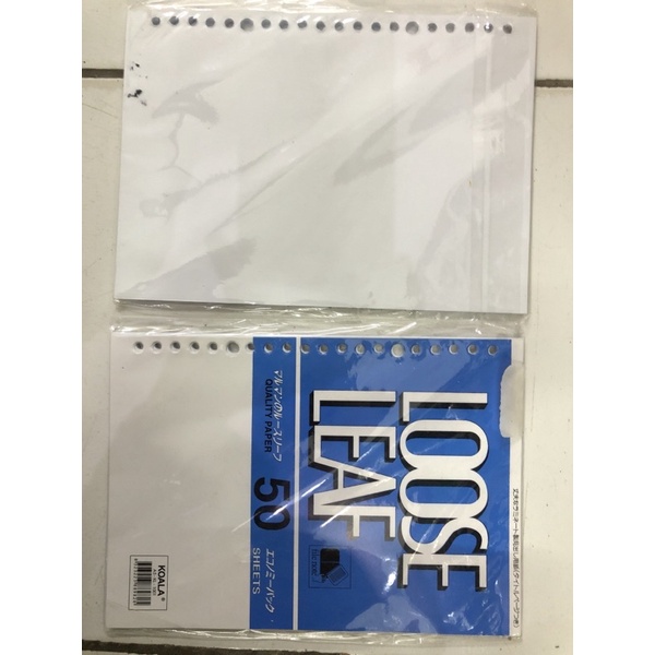 

refill binder loose leaf polos isi 50 a5