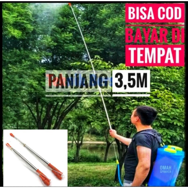 Stik Sprayer Panjang 3,5 Meter Stik Sprayer Elektrik dan Manual