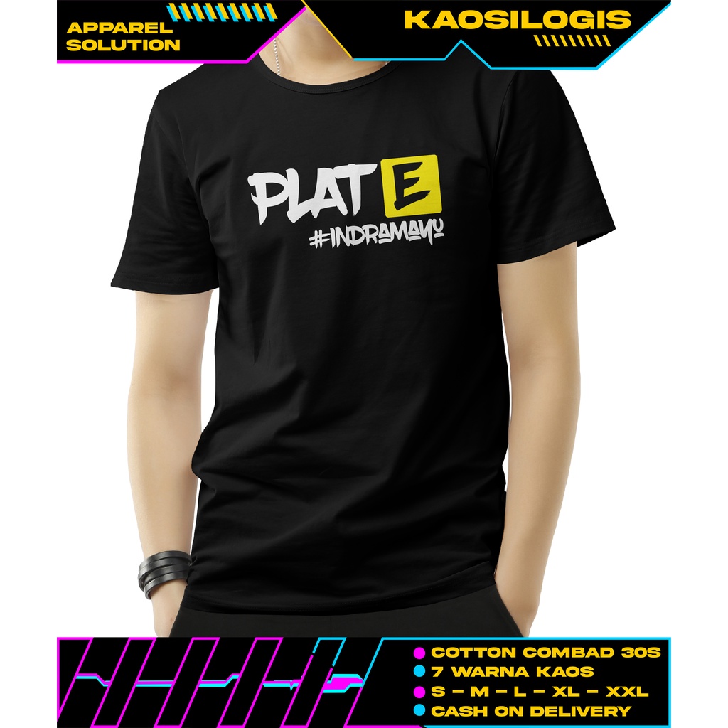 Kaos Plat E Indramayu Distro - Kaosilogis