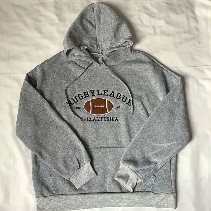 RUGBY LEAGUE SWEATER HOODIE UNISEX FLEECE TEBAL TERBARU'