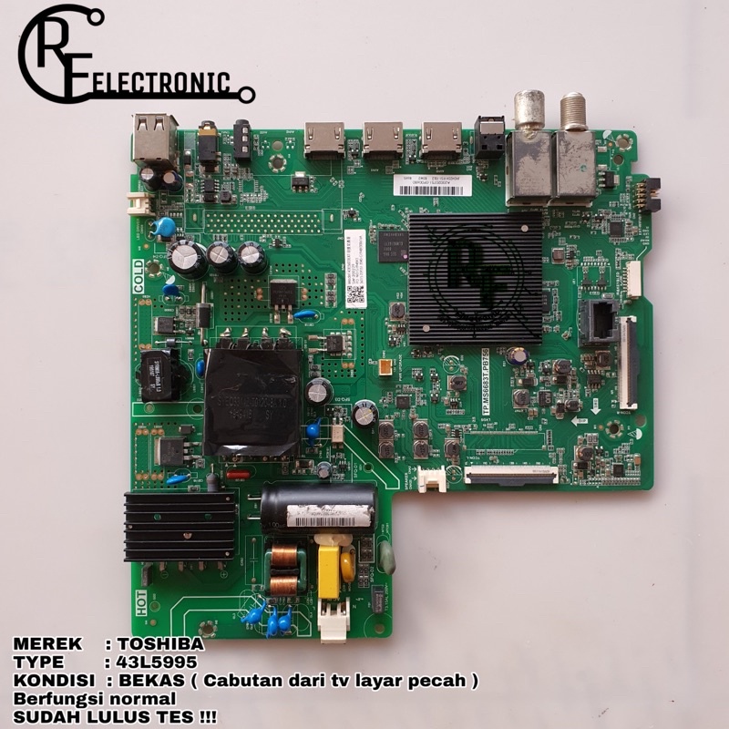 MB MOBO MAINBOARD MESIN TV LED TOSHIBA 43L5995