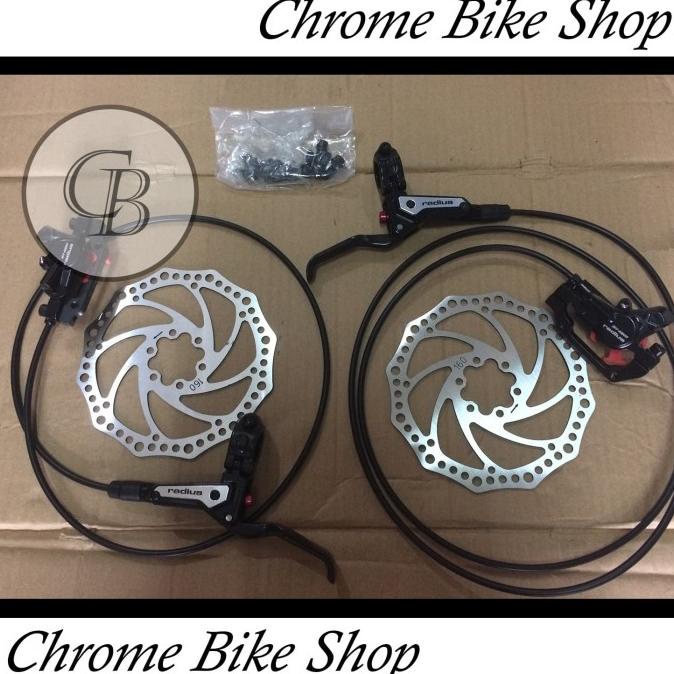 favorit] Brake Set Rem Hidrolik Rem Hidraulic Sepeda Radius Kampas Persegi
