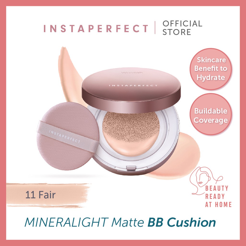 WARDAH INSTAPERFECT MINERALIGHT MATTE BB CUSHION SPF 50 PA++++ 15GR