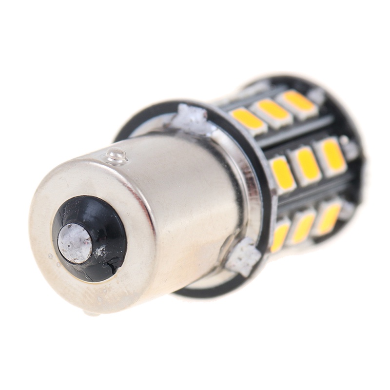 {LUCKID}2Pcs 1156 BA15S 2835 33-SMD Yellow LED Bulbs Car Turn Signal Lamp Brake Lights