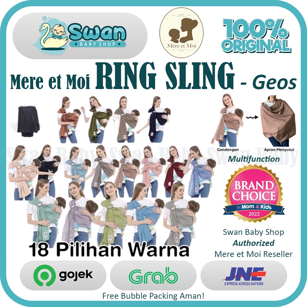 Mere - Gendongan Ring Sling Tanpa Celah Mere et Moi / Ring Sling Multifungsi