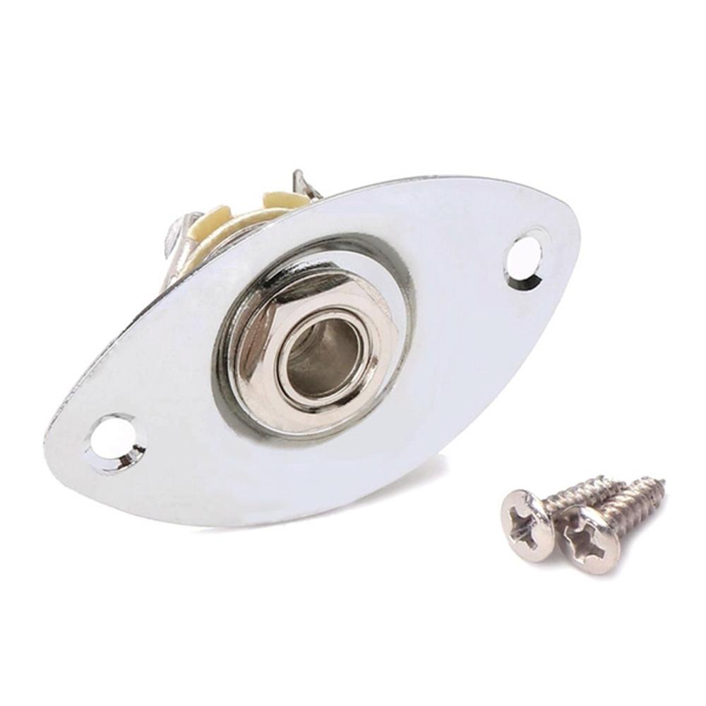 Lanfy Stop Kontak Output Gitar Metal Tahan Lama Replacemnet Bagian Gitar Elektrik Untuk Output Audio Gitar Listrik