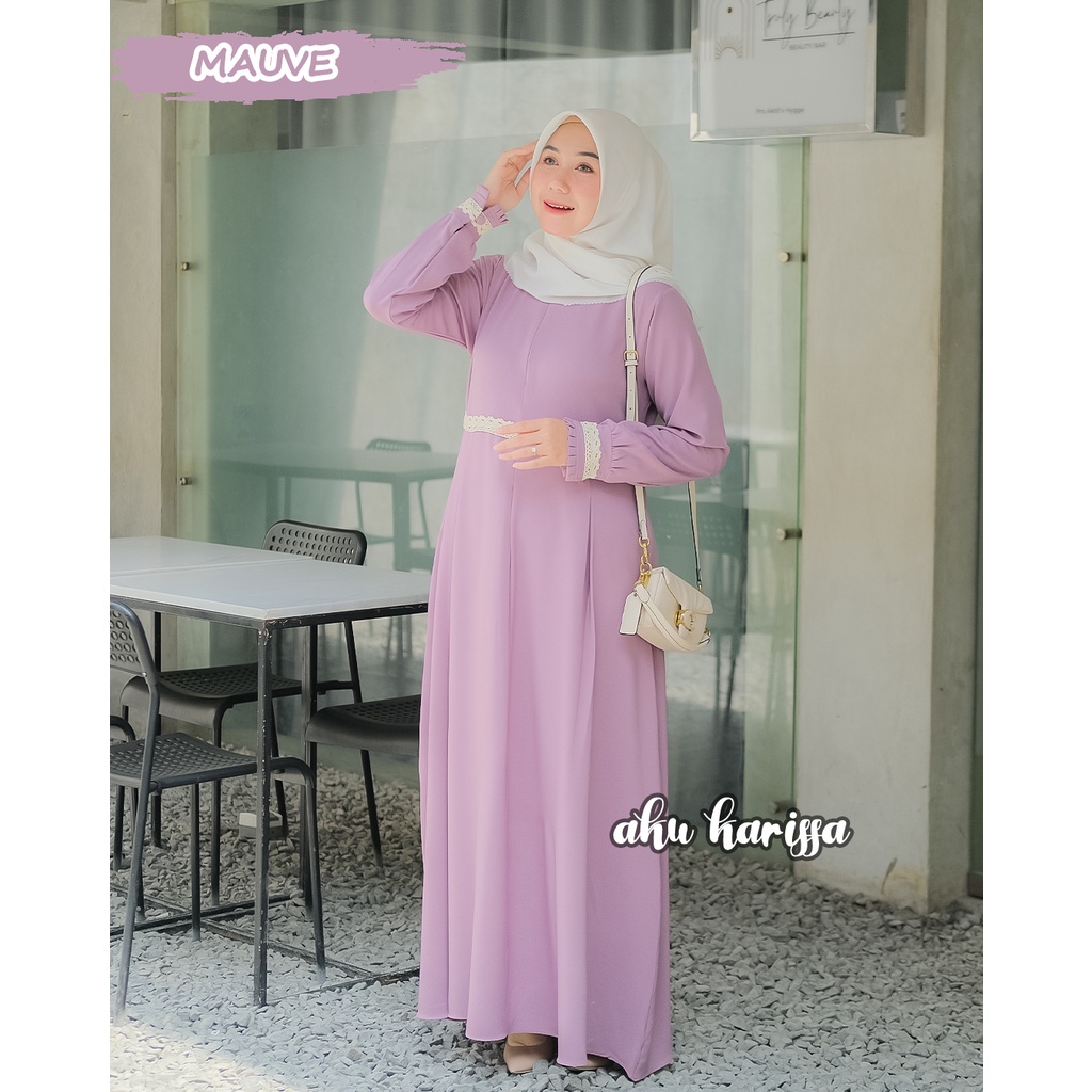 Gamis Aku Karissa Terbaru Lavina Dress - Gamis Renda