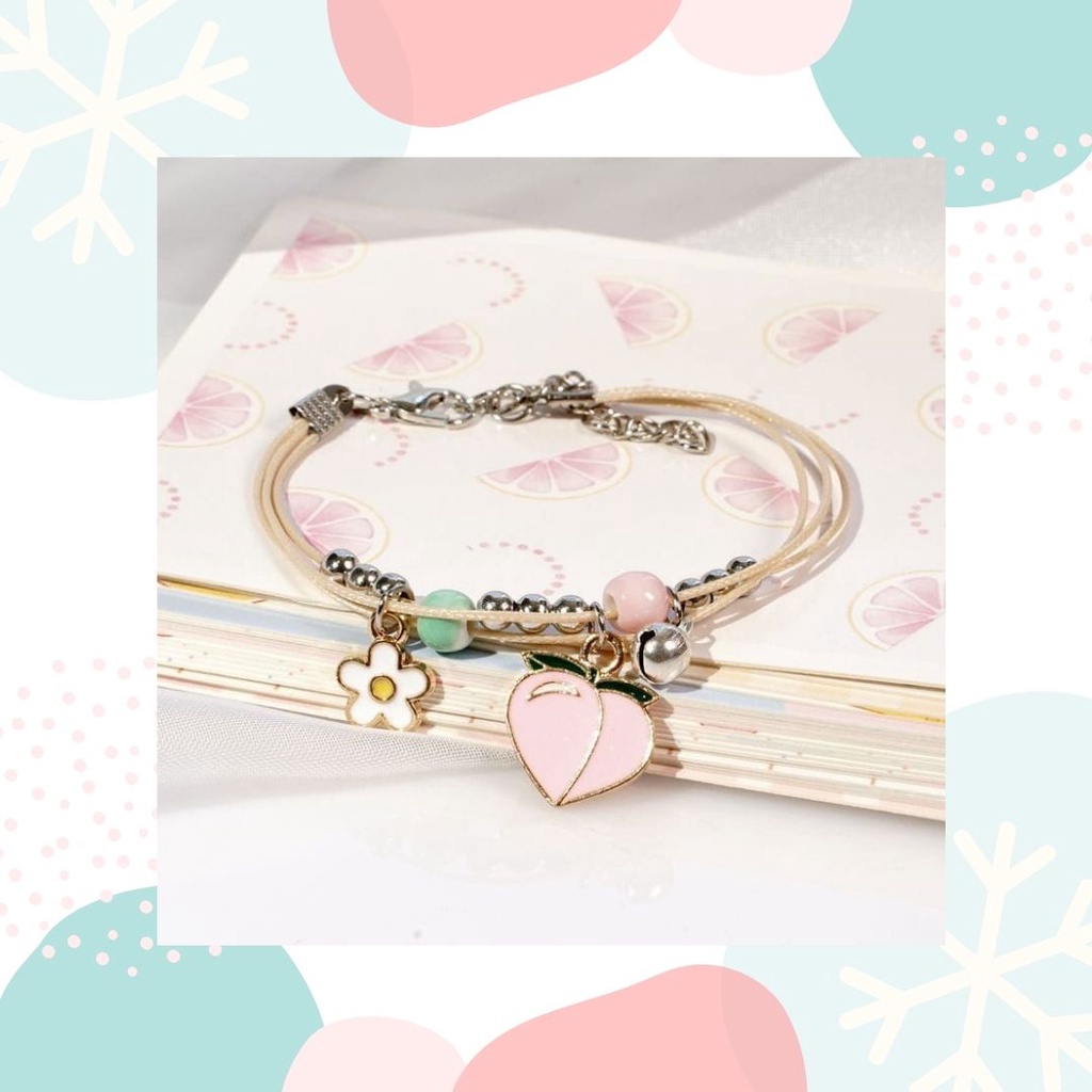 BRACELET JAEHYUN NCT / BRACELET NCT 127 / PEACH BRACELET / GELANG JAEHYUN NCT