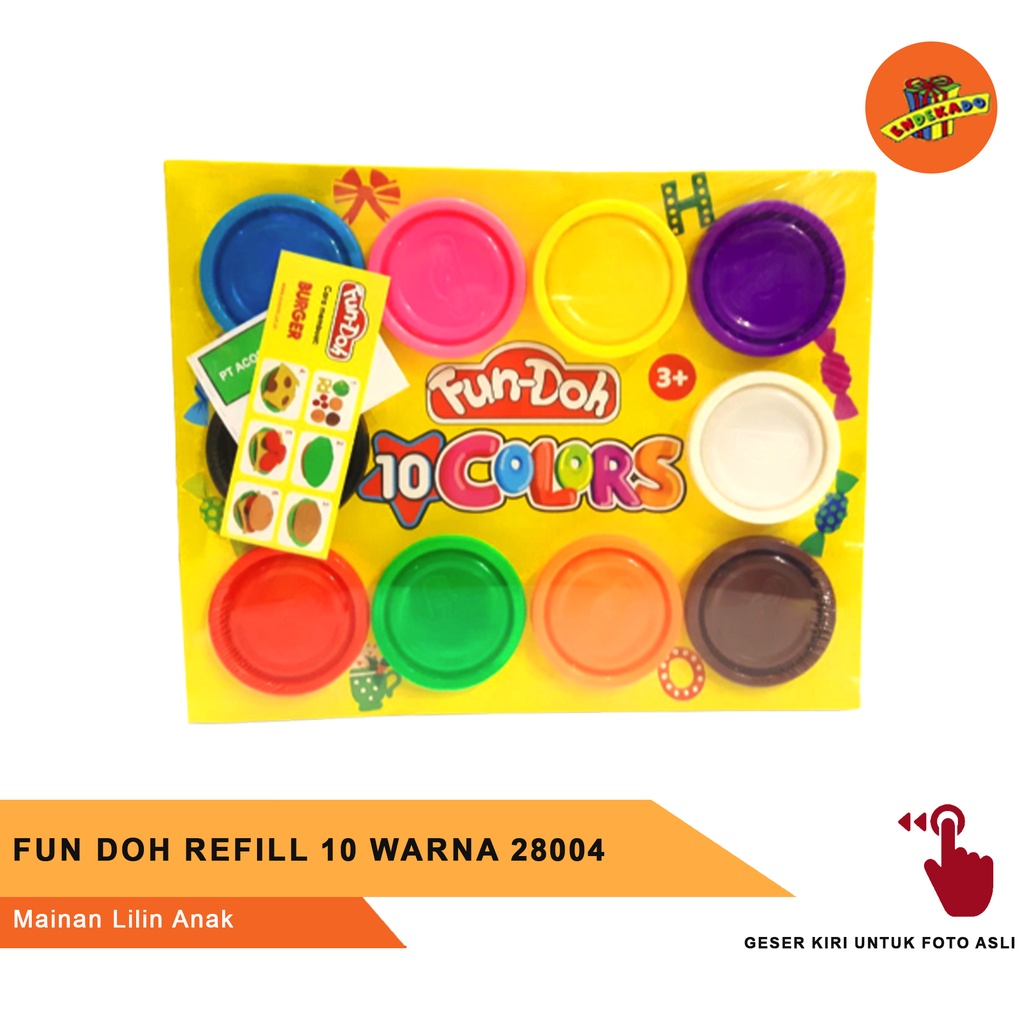 Fun Doh Refill 10 Warna 28004-0810