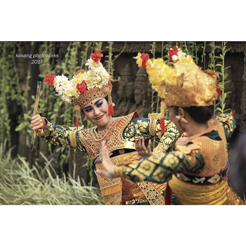 Simping Tari Bali Legong Keraton / Hiasan Leher Karnaval, Modifikasi &amp; Pengantin bahan Kulit