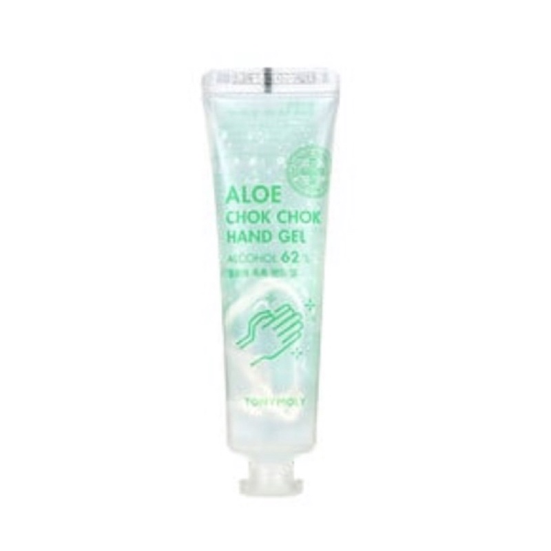 Tony Moly Chok Chok, Gel Pembersih Tangan dengan Aloe, Alkohol 62%, 30 ml / sanitizer