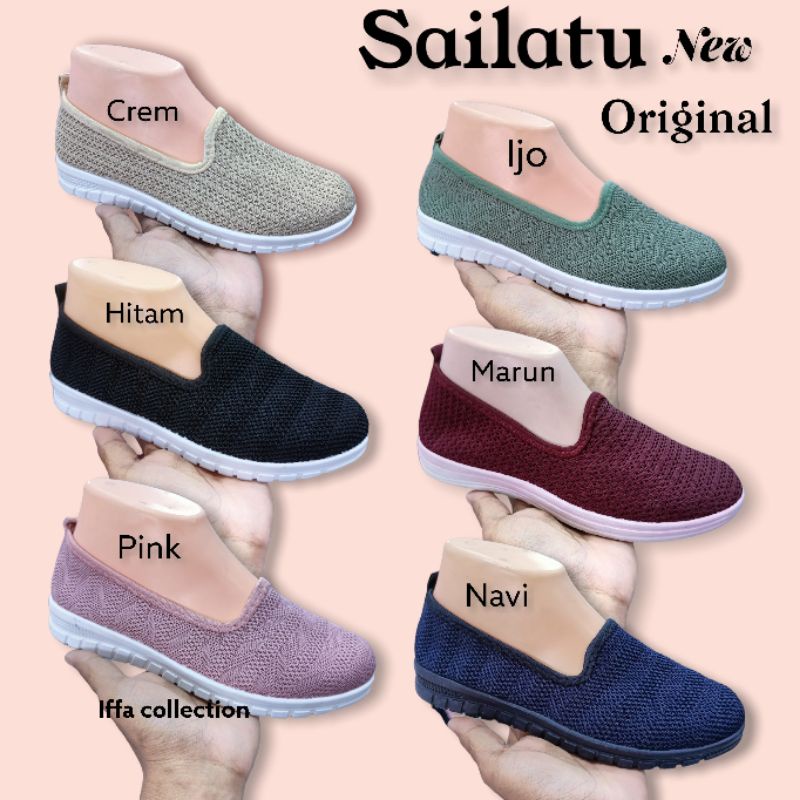 sepatu sailatu rajut import terbaru redy di toko iffa collection