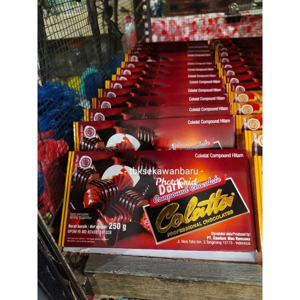 

Cokelat Batang Collata 250gr (Dark Chocolate)