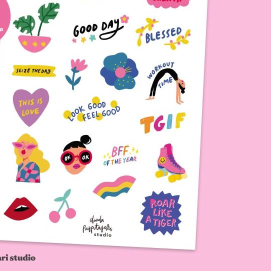 

➦ Feelin Fresh Glossy Stickers (A6) ➲