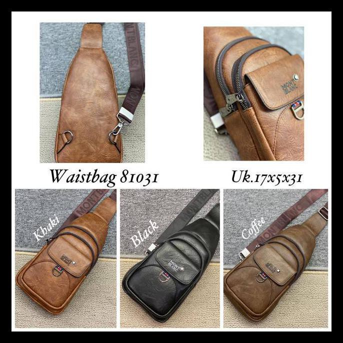 {BISA COD} Waistbag pedro 7998/7981/1221 Tas dada pria pedro import TERLENGKAP Kode 698