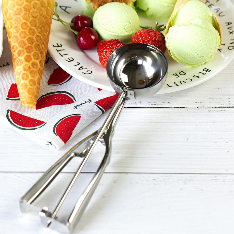 HOVELSHOP Scoop Ice Cream Sendok Dessert Cetakan Es Krim Stainless Steel