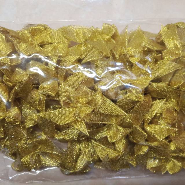 

Isi 144 pcs pita jadi kupu glitter