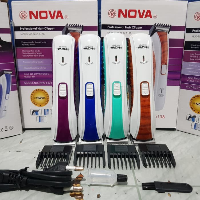 Alat Cukur Rambut NOVA | Kumis | Jenggot Charger &amp; Portable Nova Nhc-6138