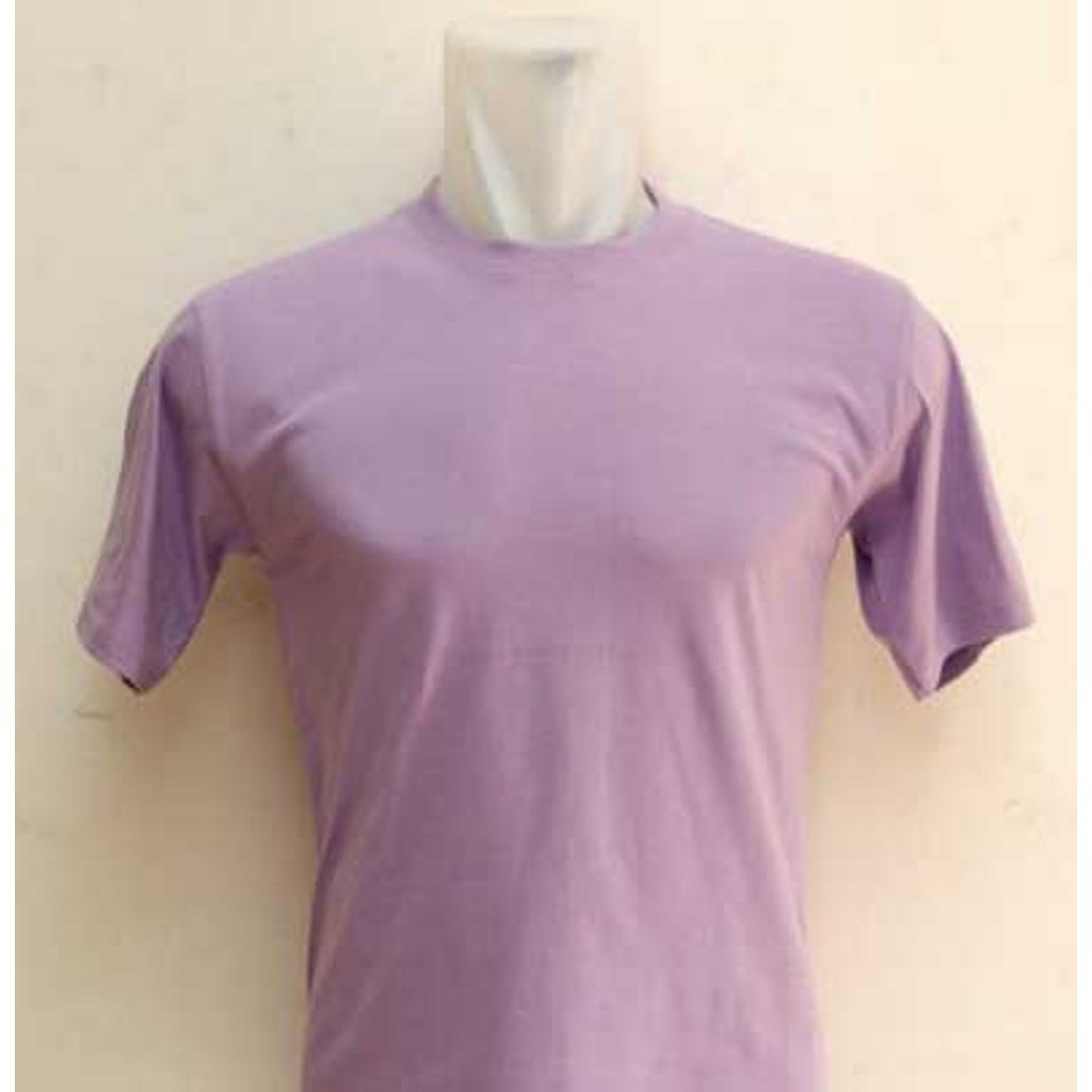 Promo Kaos polos Warna Ukuran S warna Ungu Muda