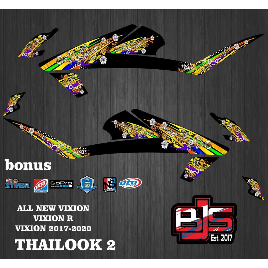 Striping all new vixion - Stiker Decal yamaha vixion 2017-2021 vixion r all new vixion thailook 2