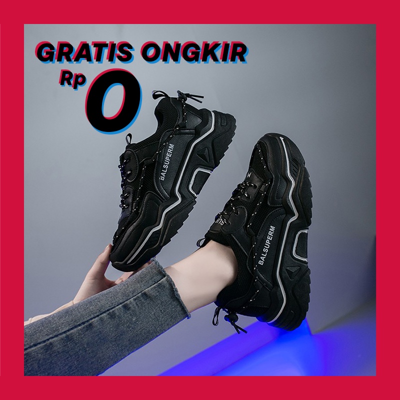 Sepatu Sneakers Wanita Korea Terbaru Kualitas Import Sneaker Olahraga Running Lari Murah
