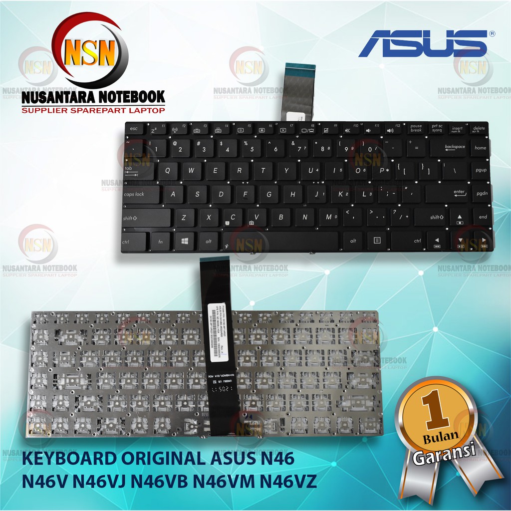 Keyboard Asus N46 N46V N46VJ N46VB N46VM N46VZ