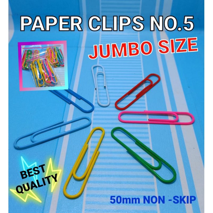 

Paper clips warna warni no.5 ,1pack isi 20pcs