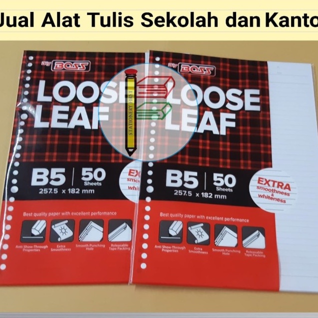 Loose Leaf Kertas Isi File Binder B5 isi 50