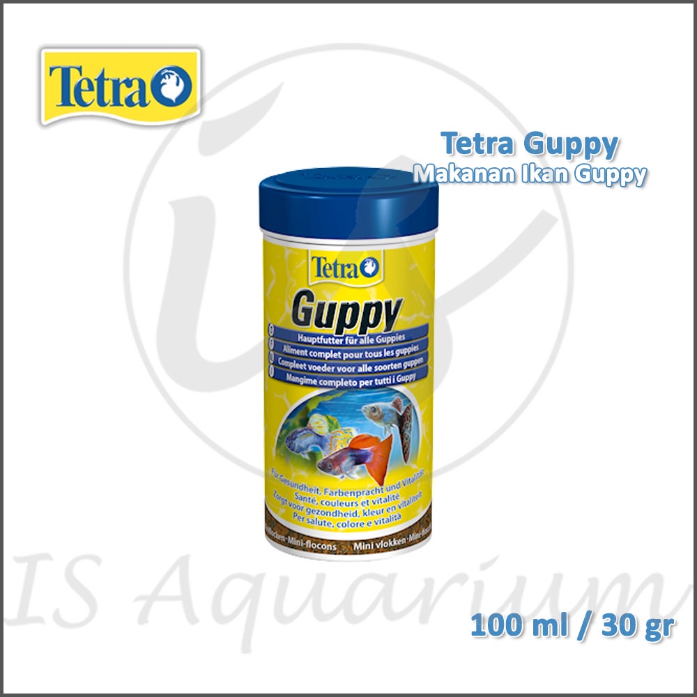 Tetra Guppy 30gr 100ml Makanan Ikan Guppy Flakes TetraGuppy