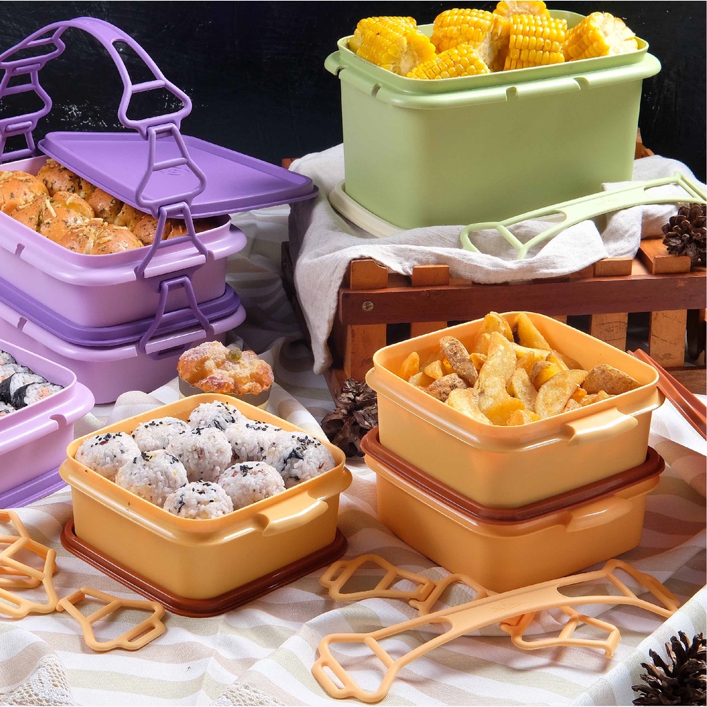 Twin Tulipware Stack Carry & Go (set of 3) Rantang