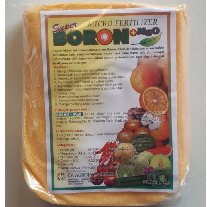 Pupuk Super BORON + MgO 1KG