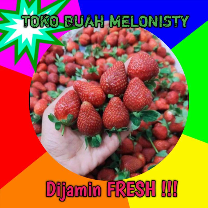 

[ PER MIKA SEDANG ] Buah Strawbery/Buab Stoberi segar