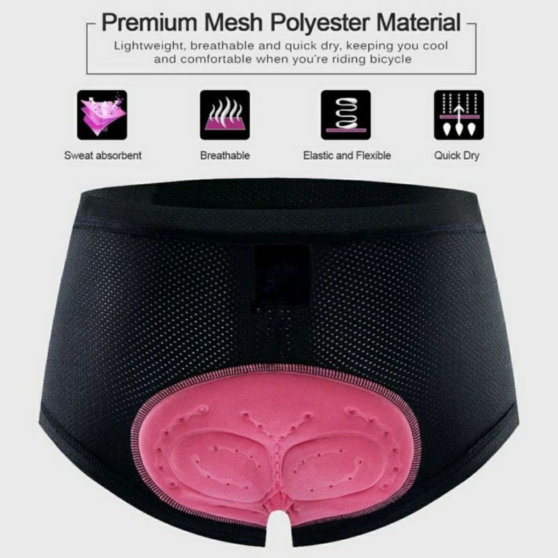 Celana Padding gel untuk Goweser Wanita - Celana dalam padding gel untuk wanita - Celana Sepeda