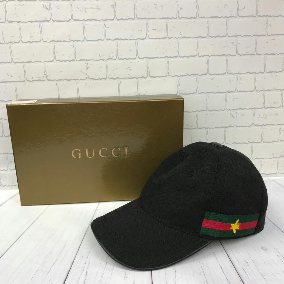 EXCLUSIVE TOPI GUCCII BLACK BEE WITH BOX MIRROR QUALITY TERBAIK