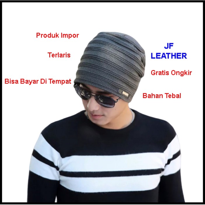TOPI KUPLUK PRIA BEANIE HAT DISTRO TOPI RAJUT DEWASA JF 199